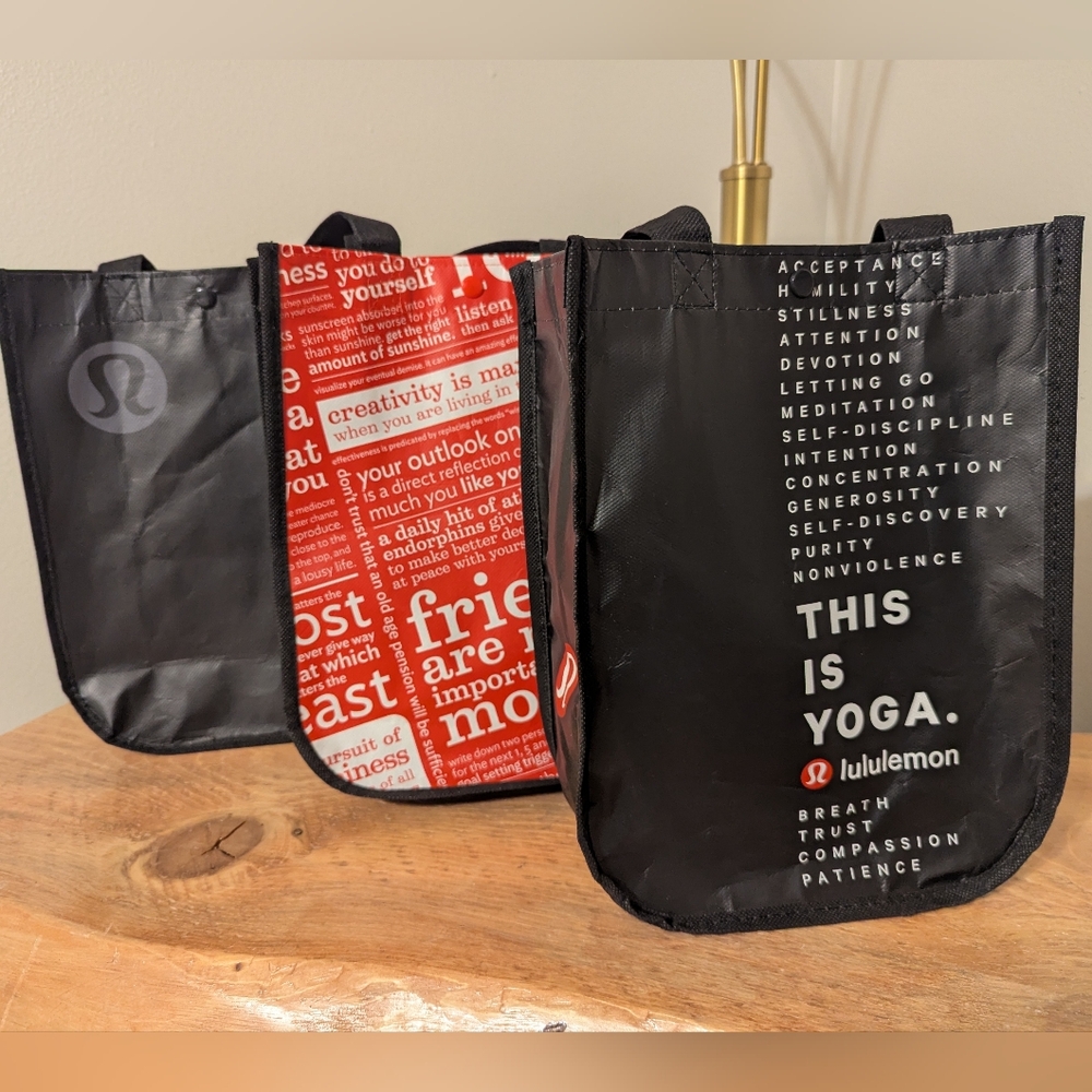 Lululemon Small Reusable Bags - Set of 3